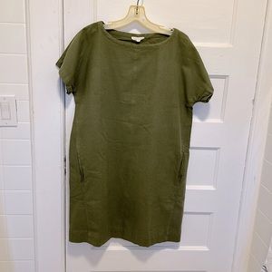 Eileen Fisher Army Green Tunic Shift